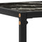 vidaXL Console Table Black 100x35x75 cm Tempered Glass