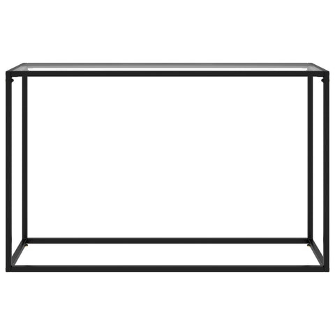 vidaXL Console Table Transparent 120x35x75 cm Tempered Glass