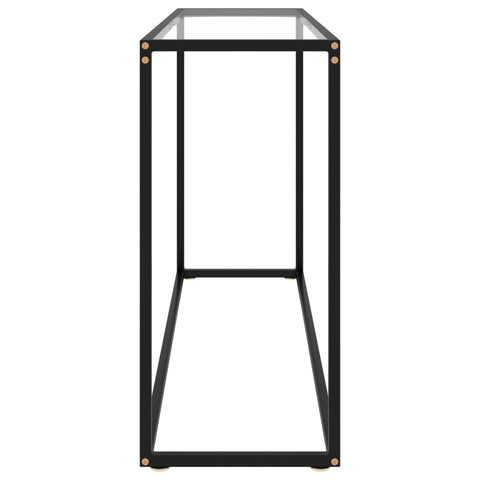 vidaXL Console Table Transparent 120x35x75 cm Tempered Glass
