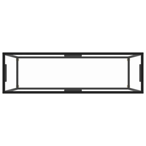 vidaXL Console Table Transparent 120x35x75 cm Tempered Glass