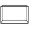 vidaXL Console Table Black 120x35x75 cm Tempered Glass