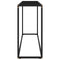 vidaXL Console Table Black 120x35x75 cm Tempered Glass