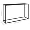 vidaXL Console Table Black 120x35x75 cm Tempered Glass