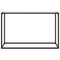 vidaXL Console Table White 120x35x75 cm Tempered Glass