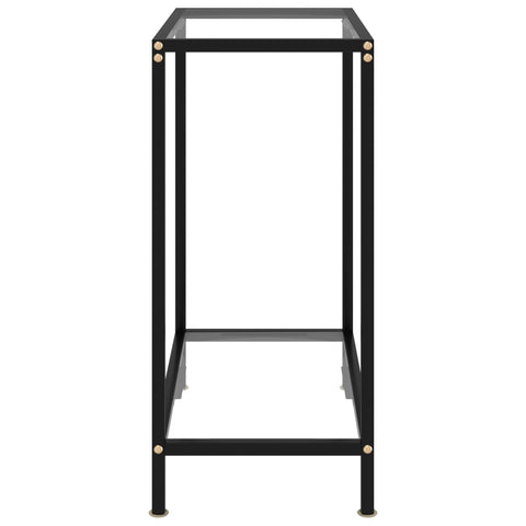 vidaXL Console Table Transparent 60x35x75 cm Tempered Glass