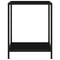 vidaXL Console Table Black 60x35x75 cm Tempered Glass