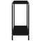 vidaXL Console Table Black 60x35x75 cm Tempered Glass