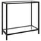 vidaXL Console Table Transparent 80x35x75 cm Tempered Glass