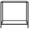 vidaXL Console Table Transparent 80x35x75 cm Tempered Glass