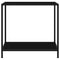 vidaXL Console Table Black 80x35x75 cm Tempered Glass