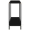 vidaXL Console Table Black 80x35x75 cm Tempered Glass