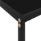 vidaXL Console Table Black 80x35x75 cm Tempered Glass
