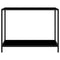 vidaXL Console Table Black 100x35x75 cm Tempered Glass