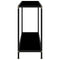 vidaXL Console Table Black 100x35x75 cm Tempered Glass