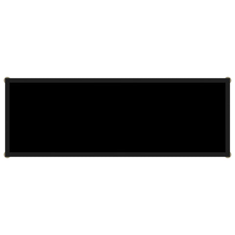 vidaXL Console Table Black 100x35x75 cm Tempered Glass