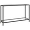 vidaXL Console Table Transparent 120x35x75 cm Tempered Glass