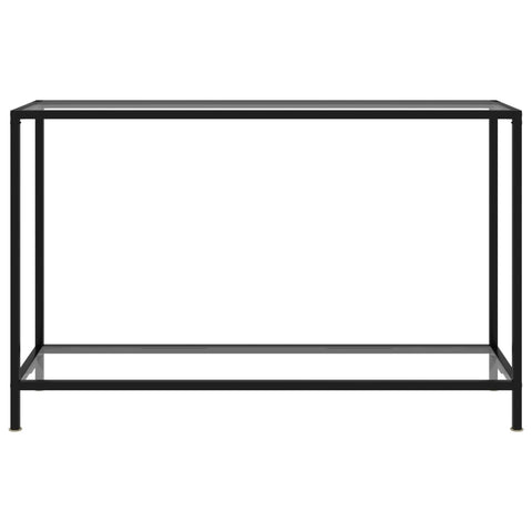 vidaXL Console Table Transparent 120x35x75 cm Tempered Glass