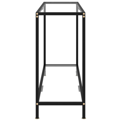 vidaXL Console Table Transparent 120x35x75 cm Tempered Glass