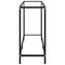 vidaXL Console Table Transparent 120x35x75 cm Tempered Glass