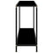 vidaXL Console Table Black 120x35x75 cm Tempered Glass