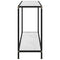 vidaXL Console Table White 120x35x75 cm Tempered Glass