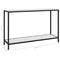 vidaXL Console Table White 120x35x75 cm Tempered Glass