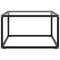vidaXL Coffee Table Black with Tempered Glass 60x60x35 cm