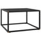 vidaXL Coffee Table Black with Black Glass 60x60x35 cm