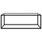 vidaXL Coffee Table Black with Tempered Glass 100x50x35 cm