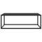 vidaXL Coffee Table Black with Black Glass 100x50x35 cm