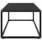 vidaXL Coffee Table Black with Black Glass 100x50x35 cm