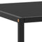 vidaXL Coffee Table Black with Black Glass 100x50x35 cm
