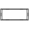 vidaXL Coffee Table Black with Tempered Glass 120x50x35 cm
