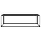 vidaXL Coffee Table Black with Black Glass 120x50x35 cm