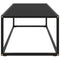 vidaXL Coffee Table Black with Black Glass 120x50x35 cm