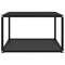 vidaXL Coffee Table Black 60x60x35 cm Tempered Glass