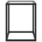 vidaXL Coffee Table Black with Tempered Glass 40x40x50 cm