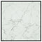 vidaXL Coffee Table Black with White Marble Glass 90x90x50 cm