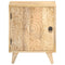 vidaXL Carved Bedside Cabinet 40x30x50 cm Solid Mango Wood
