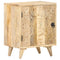 vidaXL Carved Bedside Cabinet 40x30x50 cm Solid Mango Wood