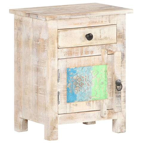 vidaXL Bedside Cabinet 40x30x50 cm Rough Acacia Wood