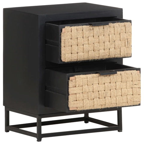 vidaXL Bedside Cabinet 40x30x50 cm Solid Mango Wood