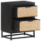 vidaXL Bedside Cabinet 40x30x50 cm Solid Mango Wood