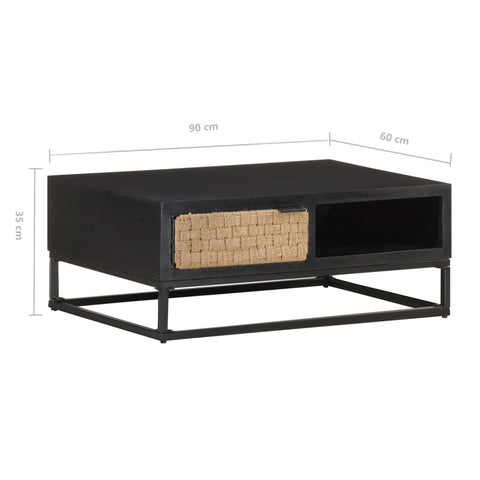vidaXL Coffee Table 90x60x35 cm Solid Mango Wood