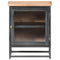 vidaXL Bedside Cabinet Grey 40x30x50 cm Solid Acacia Wood
