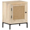 vidaXL Bedside Cabinet 40x30x50 cm Solid Mango Wood and Natural Cane