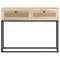 vidaXL Console Table 100x35x76 cm Solid Mango Wood and Natural Cane