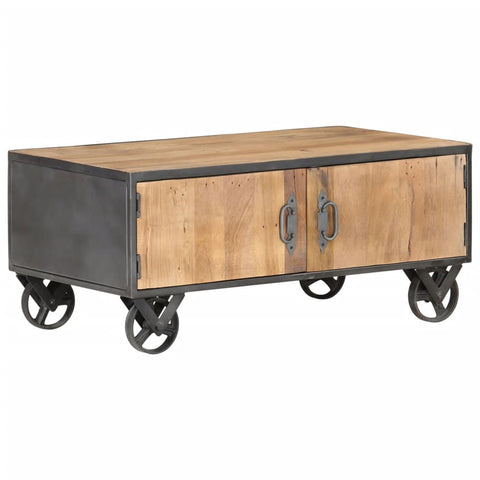 vidaXL Coffee Table 90x50x39 cm Solid Reclaimed Wood