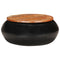 vidaXL Coffee Table Black 68x68x30 cm Solid Reclaimed Wood