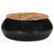 vidaXL Coffee Table Black 68x68x30 cm Solid Reclaimed Wood